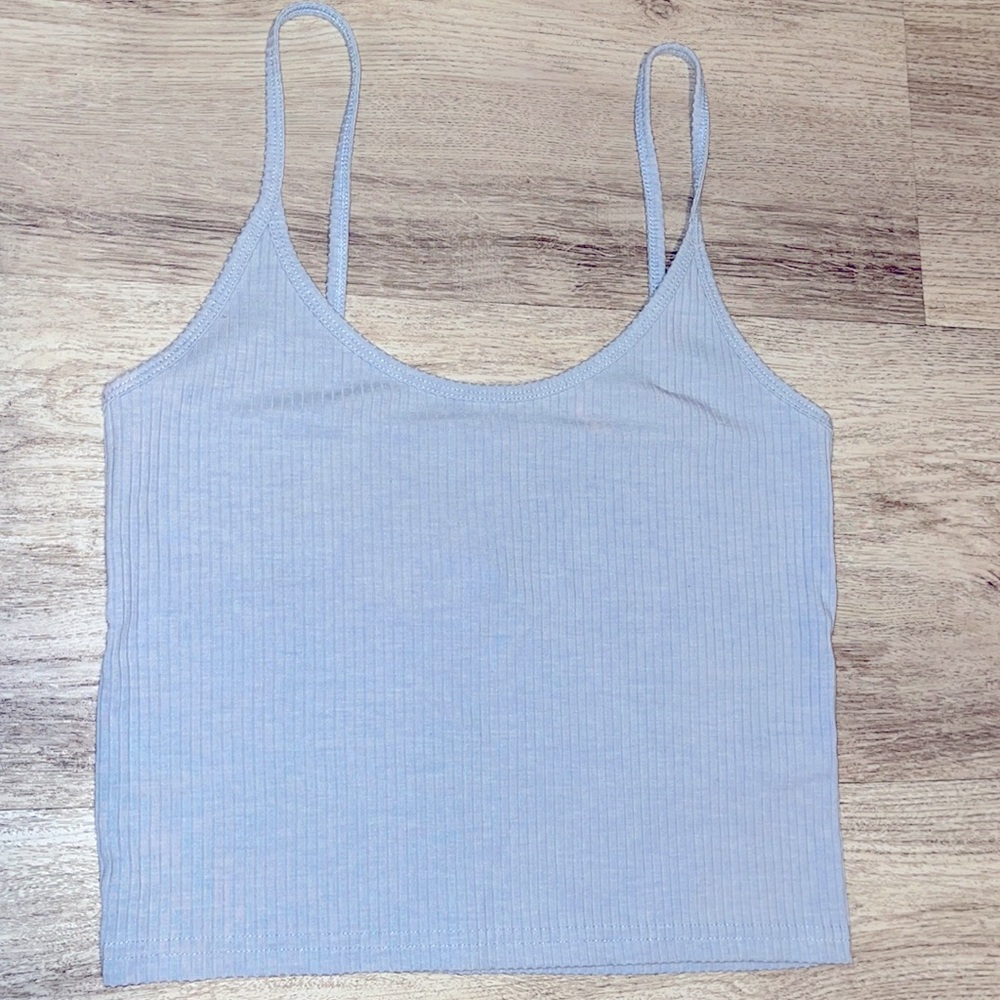 Baby blue crop top size small